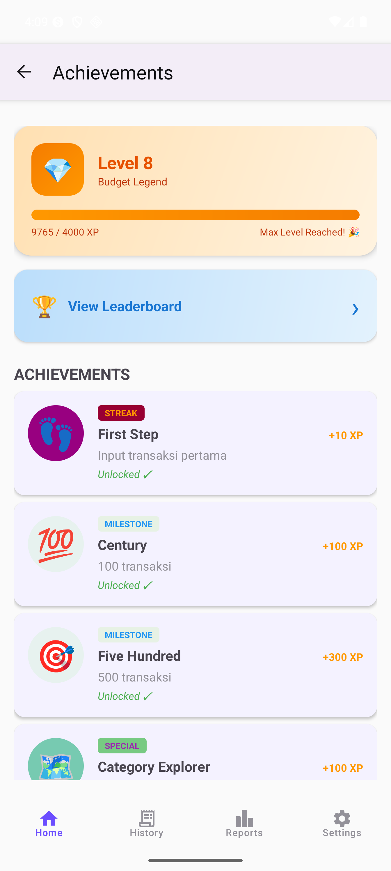 Achievement Detail